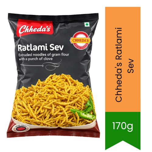 Chheda's Ratlami Sev | 170g - Premium Spicy Indian Snack | Authentic Flavor, Crispy Crunch & Teatime Treat | South Africa | India Bazaar