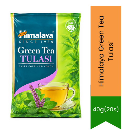 Himalaya Green Tea Tulasi | 40g(20s) - Wellness Tea Bags for Immunity Boost & Stress Relief, Rich Antioxidant Detox Drink | South Africa | India Bazaar