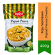 Raju Namkeen Papad Pauva Chawanu | 400g - Premium Crispy Indian Snack | Tangy Flavor, Light Crunch & Teatime Snack | South Africa | India Bazaar