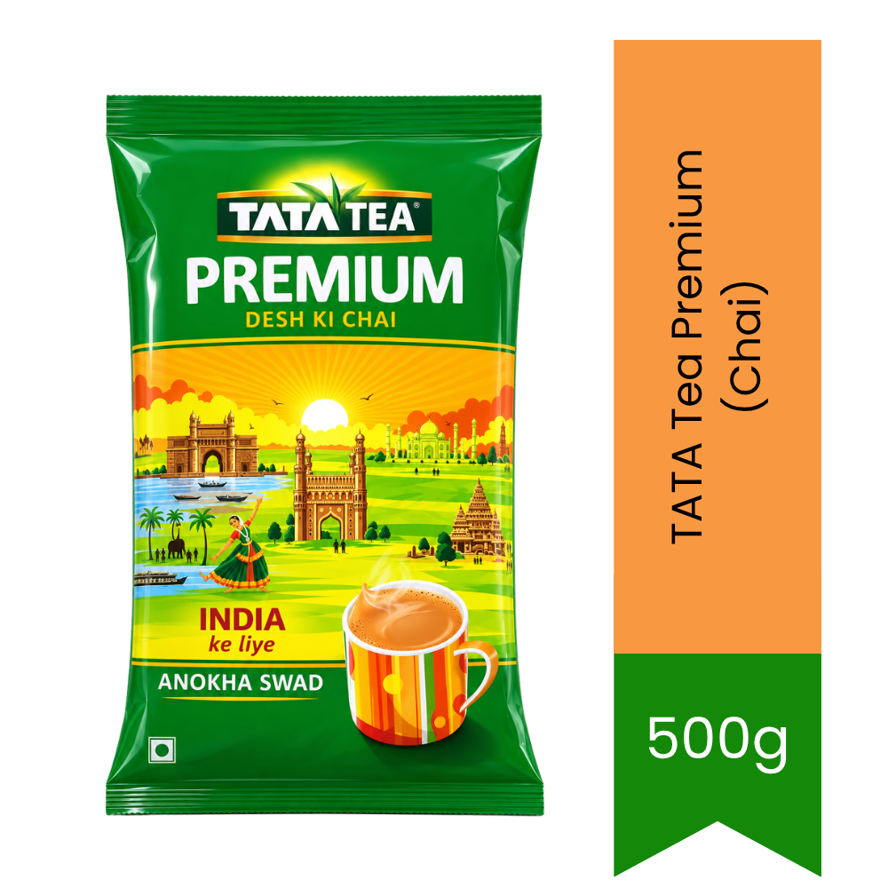 Tata Tea Premium (Chai) - Premium Pure Indian Black Tea Leaves for Rich Taste, Strong Aroma & Chai Preparation | Delivers Refreshing Flavor & Energy | South Africa | India Bazaar