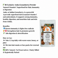 IB Wellness Amla Gooseberry Powder Vitamin C Superfood (Amla Powder) | 100g - Raw Finely Ground Botanical Ingredient for Hair Rejuvenation Masks, Immune Boosting Drinks & Smoothies | South Africa | India Bazaar
