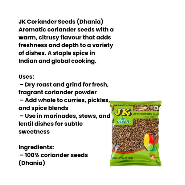JK Coriander Seeds (Dhania)|BB:09.OCT.2025
