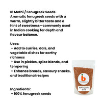 IB Methi/Fenugreek seeds | 1kg | 500g