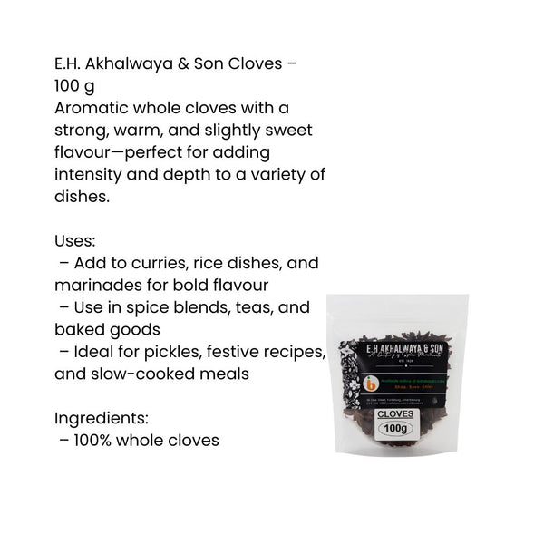 E.H.Akhalwaya & Son Cloves 100g