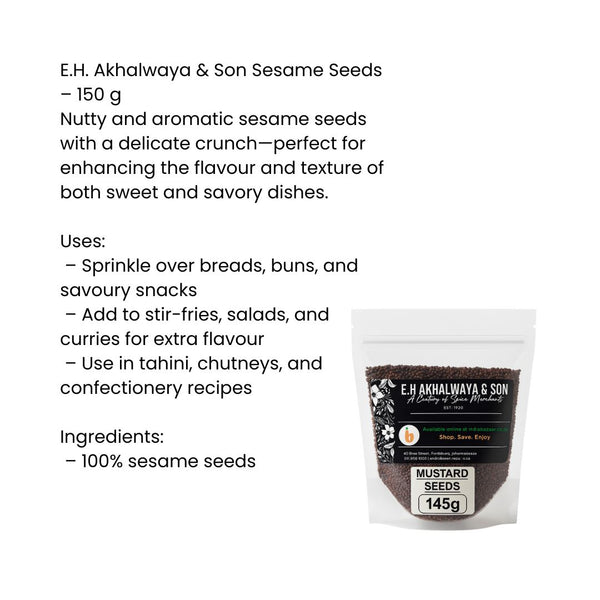 E.H.Akhalwaya & Son Mustard Seeds 145g