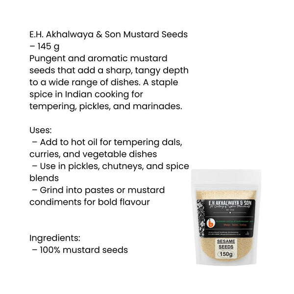 E.H.Akhalwaya & Son Sesame Seeds 150g