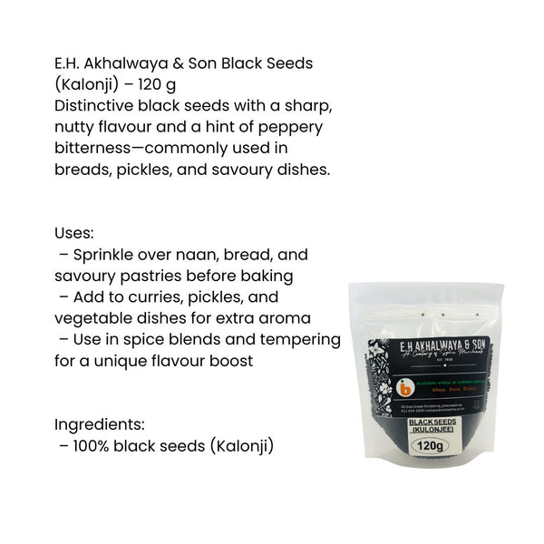 E.H.Akhalwaya & Son Black Seeds Kalonji 120g