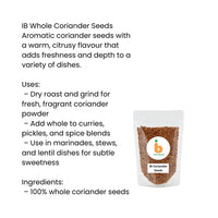 IB Whole Coriander Seeds