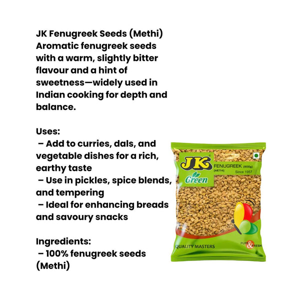 JK Fenugreek seeds (Methi)|BB:09.APR.2026