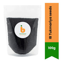 IB Tukmariya Seeds (Sabja/Sweet Basil Seeds) | 100g - Hydrophilic Cooling Seeds for Falooda Drinks, Refreshing Shakes & Natural Daily Gut Health Detox | South Africa | India Bazaar