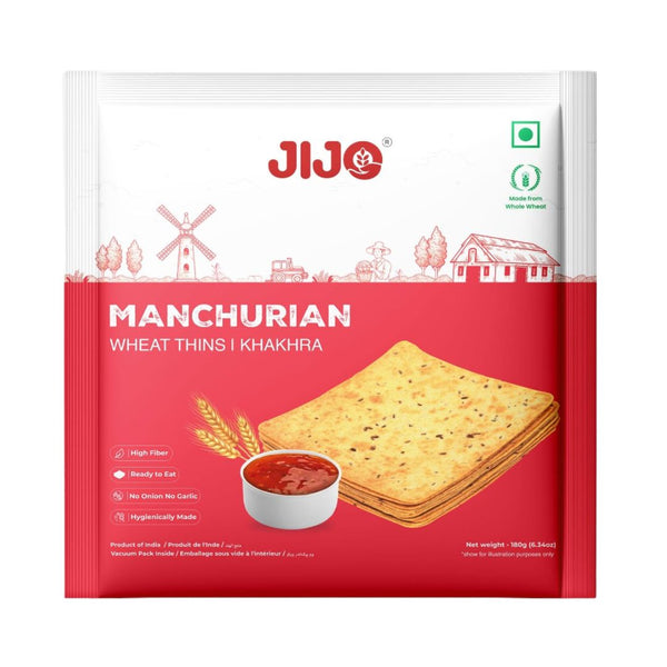 Jijo Manchurian Square Wheat Thins 180Gm