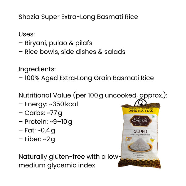 Shazia Super Extra Long Basmati Rice