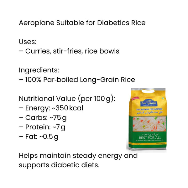 Aeroplane Suitable For Diabetics Rice