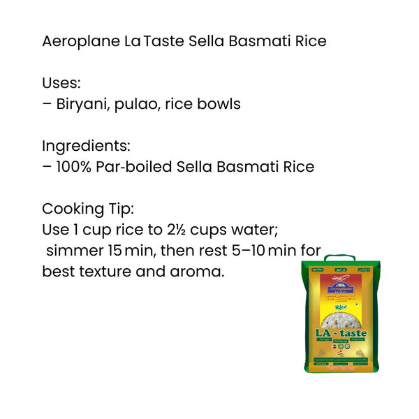 Aeroplane la taste Sella basmati rice(green)