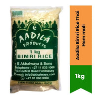 Aadila Thai Hom Mali Rice (Jasmine Rice) | 1kg - Fragrant Soft Sticky Rice, Perfect for Asian Curries, Stir-Fries & Sticky Dishes | South Africa | India Bazaar
