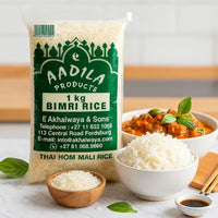 Aadila Thai Hom Mali Rice (Jasmine Rice) | 1kg - Fragrant Soft Sticky Rice, Perfect for Asian Curries, Stir-Fries & Sticky Dishes | South Africa | India Bazaar
