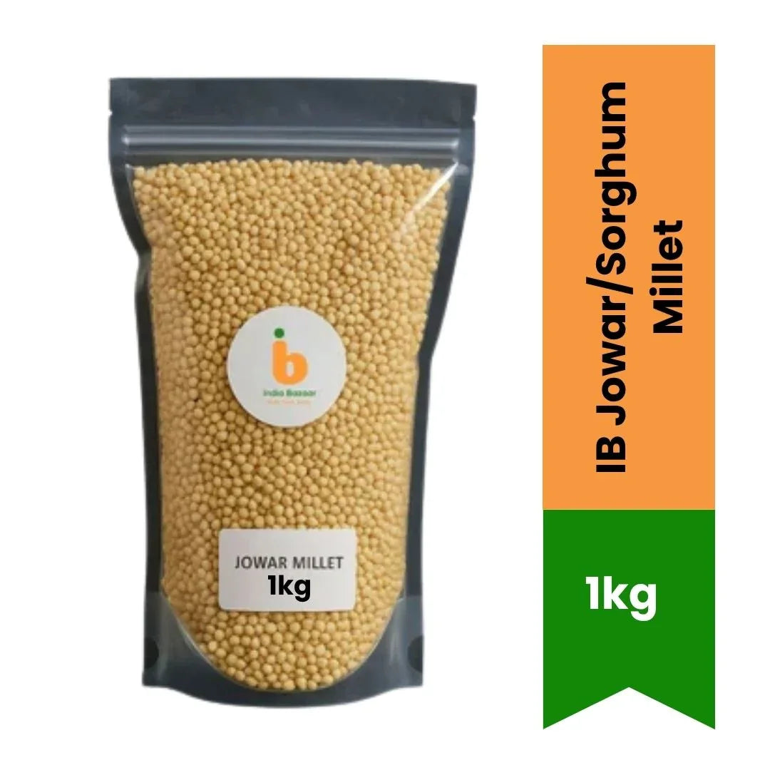 IB Jowar Millet (Sorghum Whole Grain) | 1kg - Gluten-Free Ancient Millet for Healthy Rotis & Porridge, High Fiber Weight Loss Staple | South Africa | India Bazaar