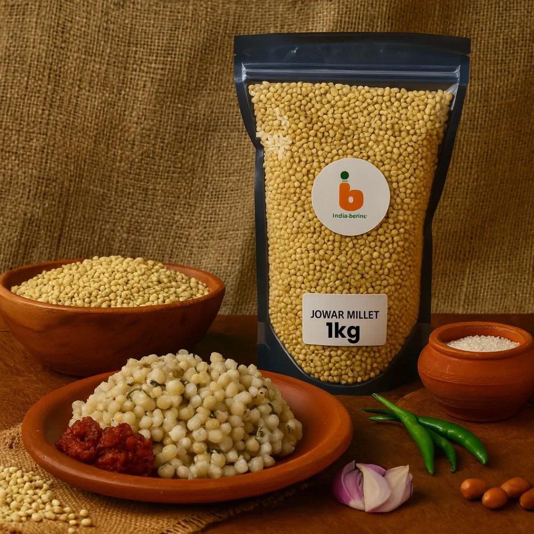IB Jowar Millet (Sorghum Whole Grain) | 1kg - Gluten-Free Ancient Millet for Healthy Rotis & Porridge, High Fiber Weight Loss Staple | South Africa | India Bazaar
