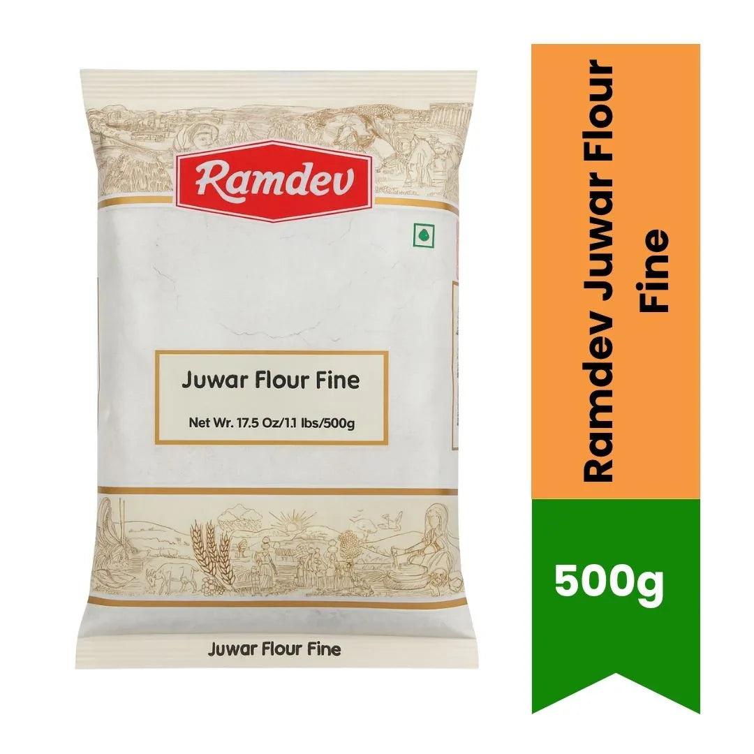Ramdev Juwar Flour Fine (Sorghum Atta) - Gluten-Free Millet Flour for Healthy Roti & Bhakri, High Fiber & Nutritious | South Africa | India Bazaar