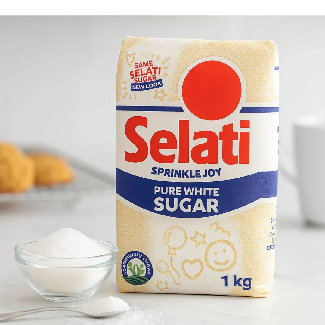 Selati White Sugar (Safed Chini) | 1kg - Pure Refined Granulated Sweetener for Daily Tea, Coffee, Baking Treat Trays & Festive Dessert Cooking | South Africa | India Bazaar