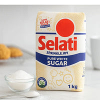 Selati White Sugar (Safed Chini) | 1kg - Pure Refined Granulated Sweetener for Daily Tea, Coffee, Baking Treat Trays & Festive Dessert Cooking | South Africa | India Bazaar