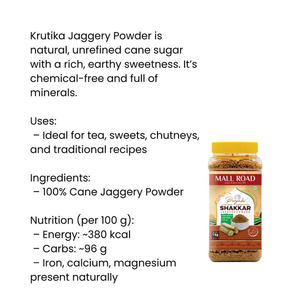 Mall Road Punjabi Shakkar Jaggery Powder |BB:JUN.2026