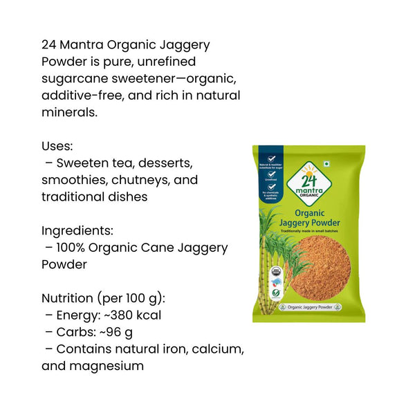 24 Mantra Organic Jaggery Powder|BB:24.APR.2026