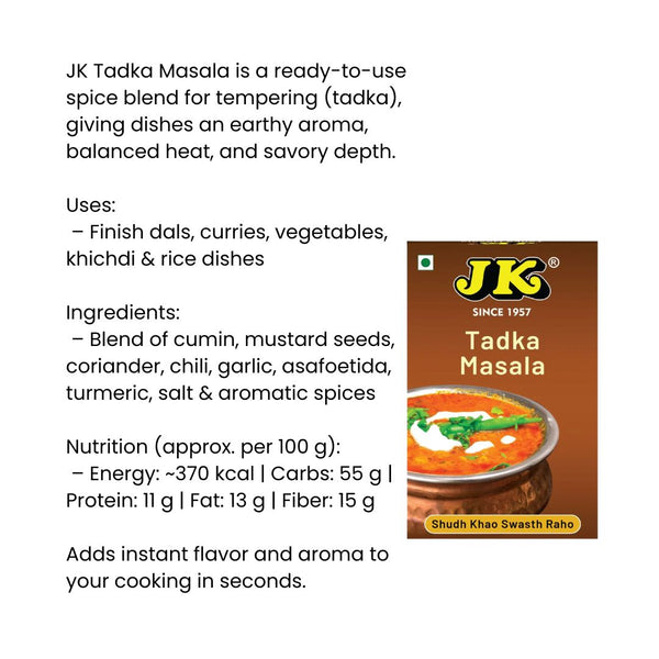 JK Tadka Masala 100g|BB:09.OCT.2025