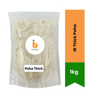 IB Thick Poha (Mota Poha / Flattened Rice) - Premium Pure Traditional Rice Flakes for Breakfast & Evening Snacks | Delivers Authentic Taste, Quick Preparation & Energy | South Africa | India Bazaar