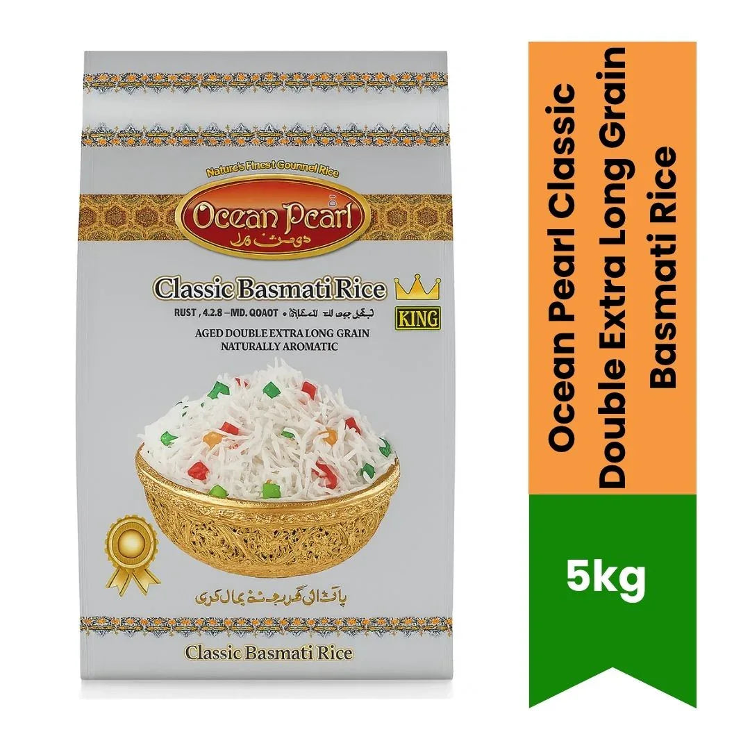 Ocean Pearl Classic Double Extra Long Grain Basmati Rice | 5kg