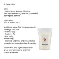 IB Potato Flour 500g | Best Value, Fine Texture & Gluten Free | Perfect for Baking, Thickening & Cooking | South Africa | India Bazaar