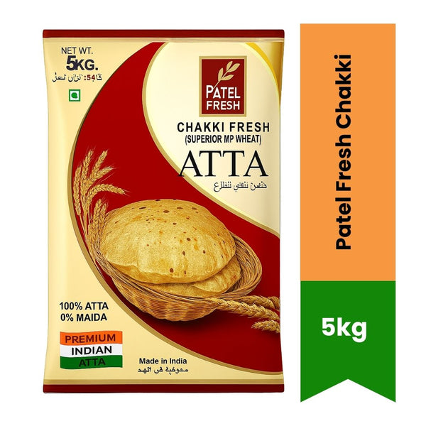 Patel Fresh Chakki Atta 5KG |BB:FEB.2026