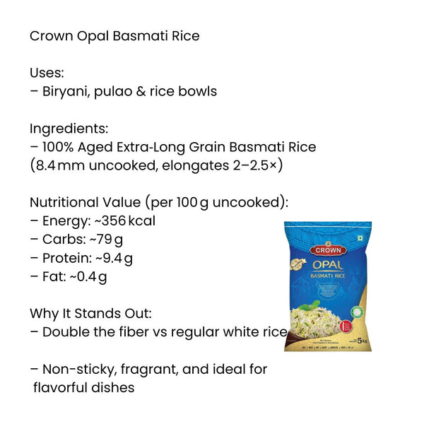 Crown Opal Premium Basmati Rice