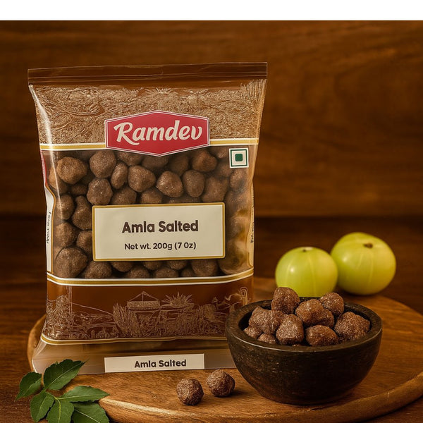 Ramdev Salted Amla 200g – Natural Digestive Snack|BB:FEB.2027