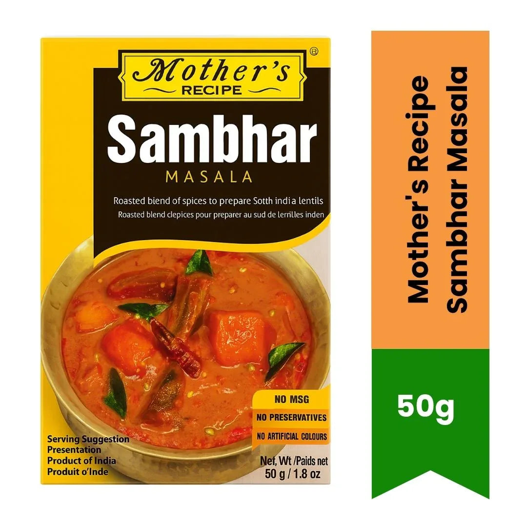 Mother's Recipe Sambar Masala | 50g, South Indian Spice Mix, Sambar Powder, Authentic Sambar Masala, Indian Seasoning, India Bazaar South Africa.