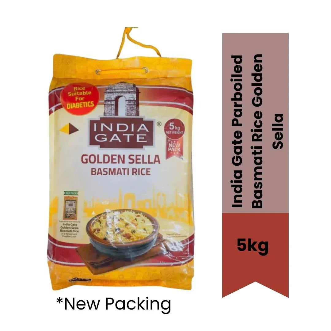 India Gate Parboiled Basmati Rice Golden Sella