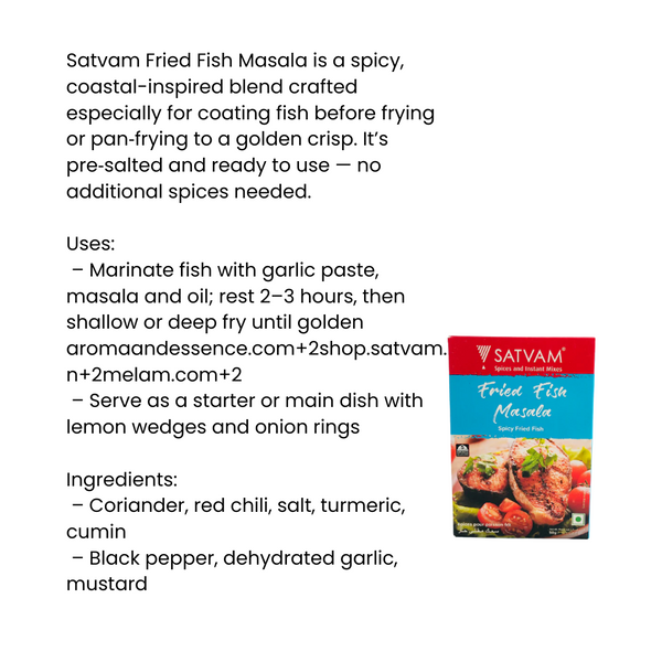 Satvam Fried Fish Masala | BB:08.JUL.2026