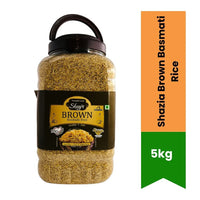 Shazia Brown Basmati Rice (Whole Grain Healthy Chawal) | 1kg - High-Fiber Nutritious Slender Rice for Weight Management, Rich Earthy Aroma & Low GI | South Africa | India Bazaar