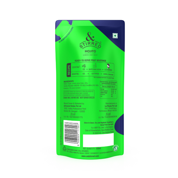 & Stirred Mojito Cocktail Mix_Buy 1 Get 1 Free |BB:06/12/2025