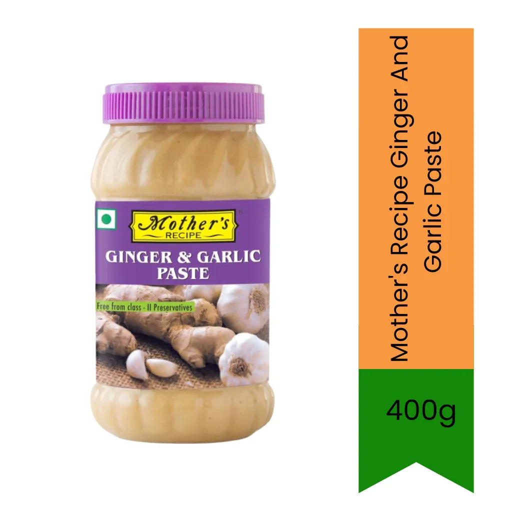 Mother's Recipe Ginger Garlic Paste (Adrak Lahsun Paste) | 400g - Ready-to-Use Cooking Paste for Curries, Marinades & Everyday Indian Cooking, Saves Preparation Time | South Africa | India Bazaar