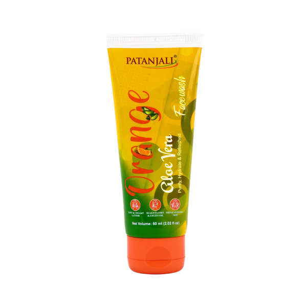 Patanjali Face Wash Orange Aloevera 60g |BB:21.MAY.2026