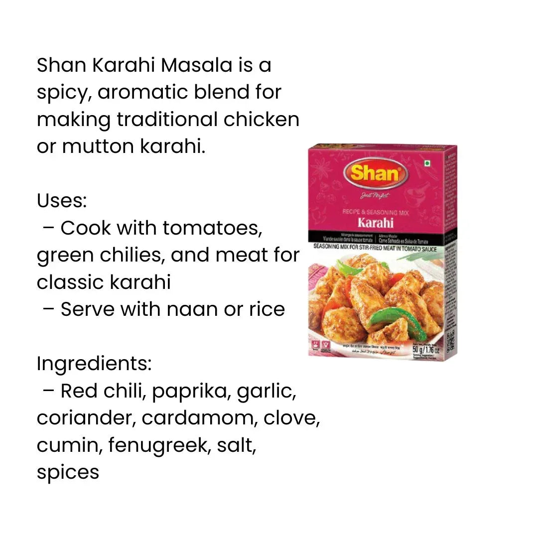Shan Seasonings and Recipe Mix Karahi | 50g