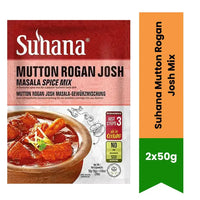 Suhana Mutton Rogan Josh Mix 50g (Pack of 2) | Cook Tender Lamb or Mutton for Stews, Potjies & Rice Meals | Easy Cooking Mix | South Africa | India Bazaar