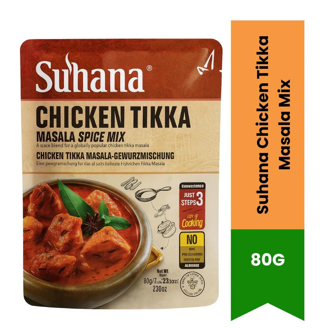 Suhana Chicken Tikka Masala Mix 80g | Cook Creamy Tomato Chicken for Pasta, Rice & Wraps | Easy Continental-Style Cooking Mix | South Africa | India Bazaar