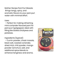 Mother's Recipe Pani Puri Masala| 50g