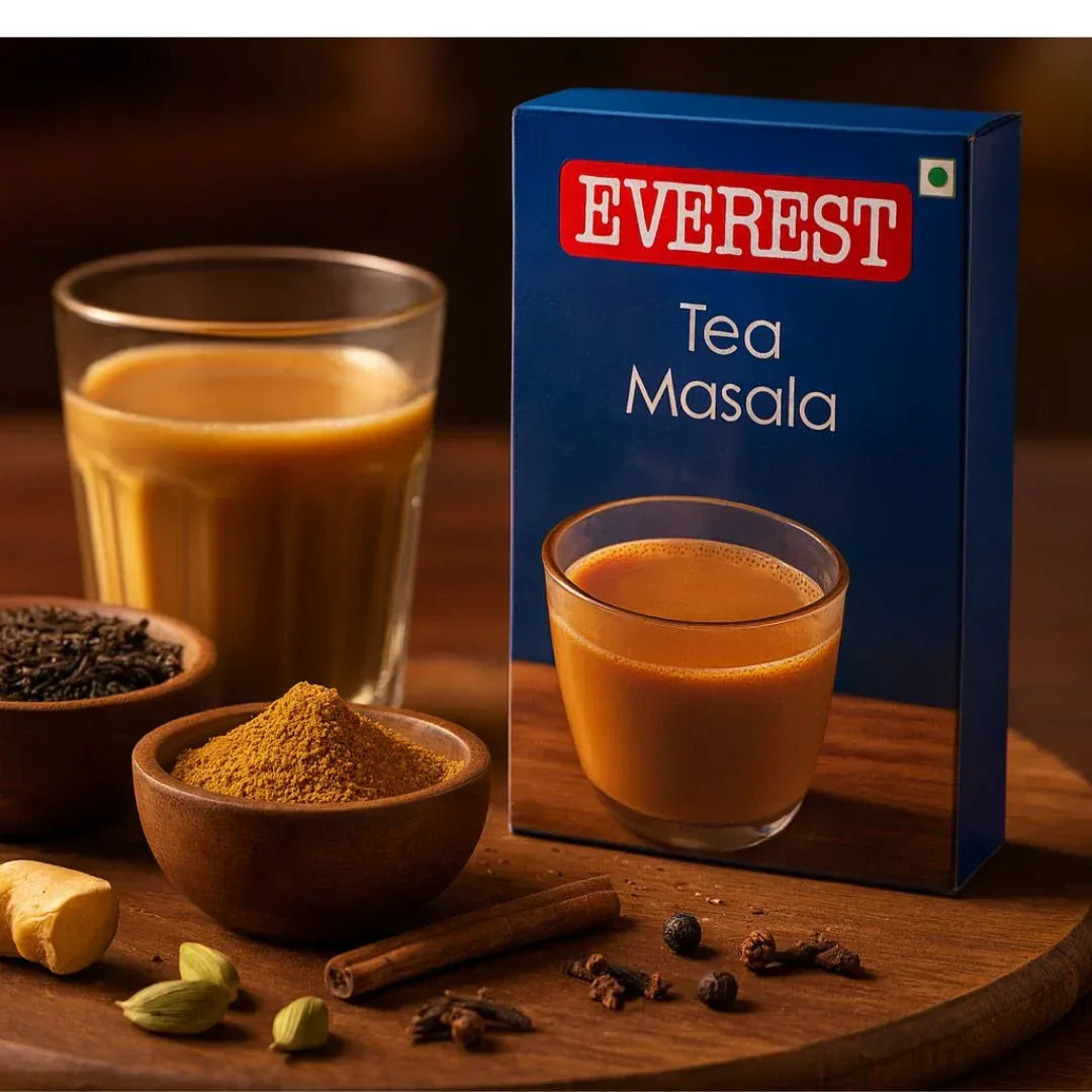 Everest Tea Masala (Spiced Chai Powder) | 100g - Warming Ginger, Cardamom & Pepper Infusion Powder for Making Authentic Indian Masala Tea | South Africa | India Bazaar
