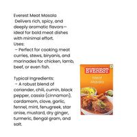 Everest Meat Masala (Gosht Ka Spice Mix) | 100g - Robust Warming Ground Aromatics to Tenderize & Deepen Flavourful Beef, Mutton & Lamb Curries | South Africa | India Bazaar
