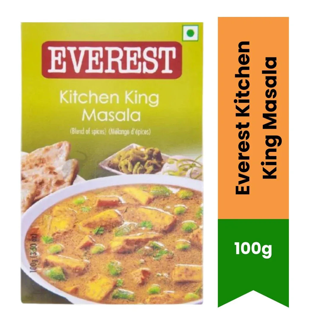 Everest Kitchen King Masala (All-Purpose Indian Spice Blend) | 100g - Premium Master Curry Seasoning to Elevate Everyday Mixed Vegetable Dishes | South Africa | India Bazaar