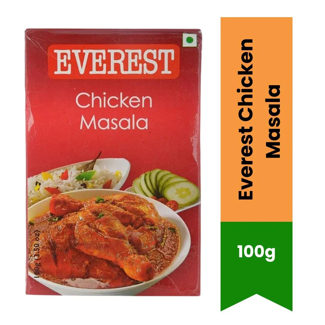 Everest Chicken Masala (Murgh Seasoning Powder) | 100g - Savoury Spicy Balanced Coriander-Garlic Base Blend for Rich Chicken Stews & Pan-Gravies | South Africa | India Bazaar