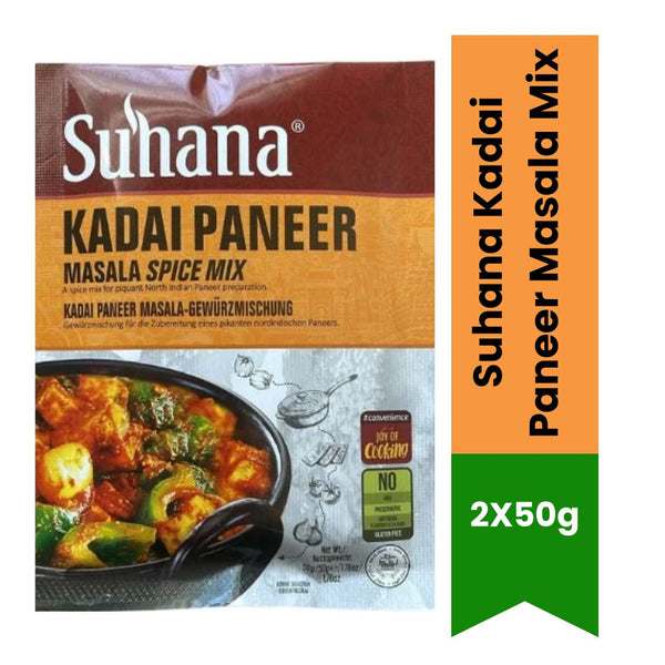 Suhana Kadai Paneer Masala Mix 2 X 50G|BB:DEC.2025